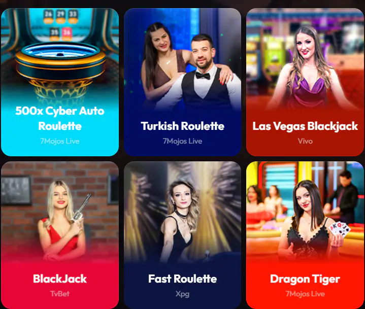 Live dealer games at MadCasino