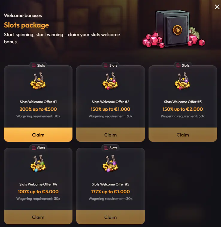 Welcome Bonus at Madcasino